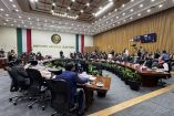 Vista general de la sesión del Consejo General del Instituto Nacional Electoral (INE) durante el debate entre representantes de Morena y Somos México.