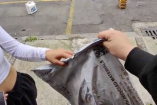 La usuario grabó evidencia de que rechazo el pedido.