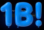 Imagen de Gemini, representado con la cifra 1B formada por globos azules, difundida por Google el 12 de agosto de 2026.