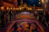 Historia de los tapetes de Huamantla y su relación con la Noche que nadie duerme