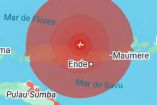 Indonesia registró un potente sismo de magnitud 7.7 a 35 kilómetros de profundidad.