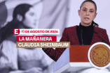 La presidenta Claudia Sheinbaum en una de sus conferencias matutinas.