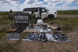 Autoridades decomisaron 12 armas de fuego (ocho largas y cuatro cortas), 87 cargadores y 4 mil 715 cartuchos de diversos calibres.