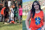 Sibele Santos recibió un fuerte pelotazo en la cabeza y quedó inconsciente durante el partido entre Gama y São José-RS.