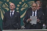 Víctor Montagliani y Gianni Infantino durante la Copa del Mundo 2026