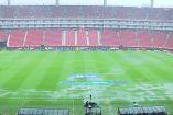 Diluvio en Zapopan inundó la cancha del Estadio Akron previo al partido entre Chivas y Xolos del Apertura 2026.