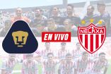 Pumas y Necaxa se enfrentan en la Jornada 5 del Apertura 2026 desde la cancha del Estadio Olímpico Universitario.