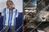 Hombre de 54 años aparece sonriendo en una fotografía junto a imágenes de vehículos dañados por un incendio en Tláhuac.