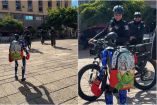 Fierrobot encontrándose con policías en Guadalajara.