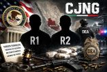 Ilustración sobre los cargos que enfrentan el R1 y R2, lugartenientes del CJNG.