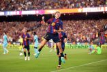 Fermín López aprovechó un error de la defensa del Athletic Club para marcar el segundo gol del Barcelona y sentenciar el triunfo 2-0 en el Camp Nou.