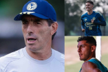 Guillermo Almada (Director Técnico), Brian Rodríguez (volante por izquierda) y Sebastián Cáceres (defensa central).