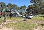 Un helicóptero de la Sedena cayó al rozar un árbol en el cuartel militar de El Salto, Durango.