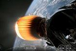 Nave de SpaceX con el telescopio Roman en la órbita de la Tierra.