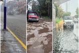 Se reportaron anegaciones en arterias principales como Paseo de la Reforma, Insurgentes Norte, Eje Central y el Centro Histórico.
