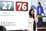 Luisa María Alcalde aseguró que con esta labor, "se ha recuperado el sentido social de la Constitución".