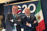 Marcelo Ebrard, secretario de Economía de México, se reunió este miércoles con Howard Lutnick, secretario de Comercio de Estados Unidos