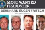 El FBI ofrece 150 mil dólares por información que lleve a la captura de Bernhard Eugen Fritsch, acusado de defraudar millones con una falsa aplicación.