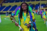 Clara Luvanga celebrando título con el Al-Nassr
