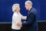 Ursula von der Leyen, presidenta de la Comisión Europea y Mark Carney, primer ministro de Canadá.