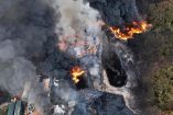 Imagen de la explosión en la planta de sal en Jáltipan, Veracruz