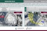 Polo se localiza a 235 kilómetros al sur-sureste de Zihuatanejo, Guerrero, y a 425 kilómetros al sur-sureste de Manzanillo, con vientos máximos sostenidos de 260 km/h.