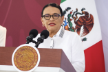 Rosa Icela Rodríguez informó que en Tabasco se han canjeado 447 armas de fuego como parte del programa Sí al desarme, sí a la paz.