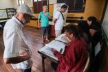 Votantes en Brasil