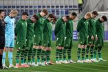 Los futbolistas de la Selección de Irlanda volvieron a protestar en su partido ante Israel