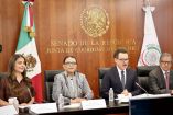 Rosa Icela Rodríguez, titular de Segob, sostuvo un encuentro privado con coordinadores senatoriales de la Jucopo para abordar las condiciones del proceso electoral de 2027.