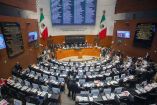 Recinto del Senado de México durante la sesión de los legisladores el 6 de octubre de 2026.