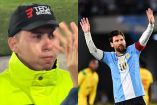 Un guardia de seguridad estuvo de espaldas mientras Messi daba su discurso, lo conmovió tanto que llegó hasta las lágrimas