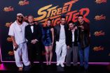 Jason Momoa, Cody Rhodes , Callina Liang, Andrew Koji , Noah Centineo durante el fan event de la película Street Fighter .