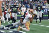 Mike Evans superó las 100 yardas y tuvo una anotación en la victoria de los San Francisco 49ers en su visita a Seattle.