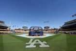 Oct 4, 2026; Los Angeles, California, USA;  A general view before game two of the NLDS for the 2026 MLB Playoffs at Uniqlo Field at Dodger Stadium.  Mandatory Credit: Kiyoshi Mio-Imagn Images