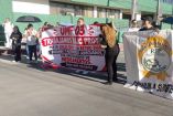 La manifestación antecede a la consulta sobre la revisión contractual, que contempla una propuesta de incremento global del 6.8% (2.9% directo al salario).