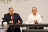Luis Eduardo Flores Barrios, titular de la Fiscalía de Investigación de Delitos de Alto Impacto, y Fernando Blumenkron Escobar, fiscal estatal.