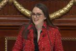 La coordinadora de la bancada del PRI, Tania Larios