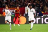Endrick celebra el tanto con el que momentáneamente empató a tres el partido; poco después llegó la remontada final merengue.
