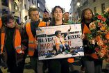 Españoles protestando por la crisis de vivienda en su país en pasado 8 de octubre de 2026.