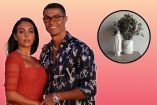 Georgina Rodríguez llevó un ramo de olivo en su boda.