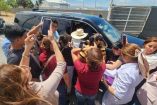 Registro fotográfico ubica a la exlegisladora junto a una camioneta durante la visita de la presidenta Sheinbaum a Ciudad Victoria, Tamaulipas, el pasado 10 de septiembre