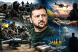 Ilustración sobre el presidente ucraniano Zelensky y la capacitación de narcos mexicanos.