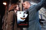 Jodie Foster y Anthony Hopkins en una escena de El silencio de los inocentes, con el cartel de la película superpuesto.