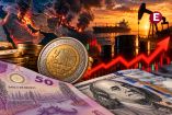 Peso mexicano frente al dólar estadounidense en medio de las tensiones en Medio Oriente y el alza de los precios del petróleo.