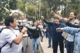 Trabajadores del IMSS confrontaron al dirigente nacional del PAN, Jorge Romero Herrera