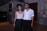 Bruno Santamaría Razo y la actriz Sofía Espinosa.