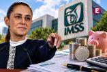 Claudia Sheinbaum y el IMSS en una composición sobre las nuevas reglas de la Modalidad 40 y los límites al salario de cotización para obtener una pensión.