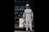 Sergio Pérez ofreció una exhibición sobre Paseo de la Reforma.