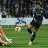 El Real Madrid tardó 40 minutos para abrir el marcador de la eliminatoria ante el conjunto del Talavera de la Reina, en la Copa del Rey.